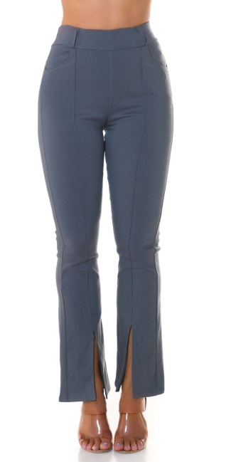 Must Have Highwaist Pants with cut Gray